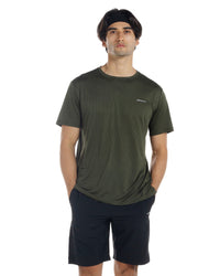 Men's Crew T-Shirt, Light Weight Dry-Fit Moisture Wicking Active Athletic Performance Green