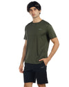 Men's Crew T-Shirt, Light Weight Dry-Fit Moisture Wicking Active Athletic Performance Green