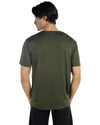 Men's Crew T-Shirt, Light Weight Dry-Fit Moisture Wicking Active Athletic Performance Green